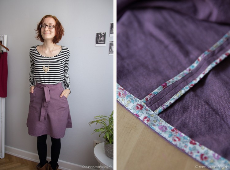 Sewn: Purple Miette Wrap Skirt | naehzimmerblog.de