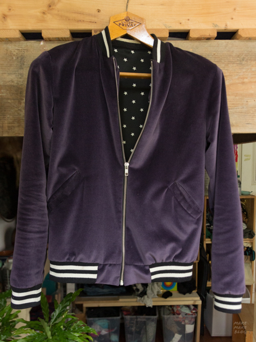 Purple velvet hot sale bomber jacket